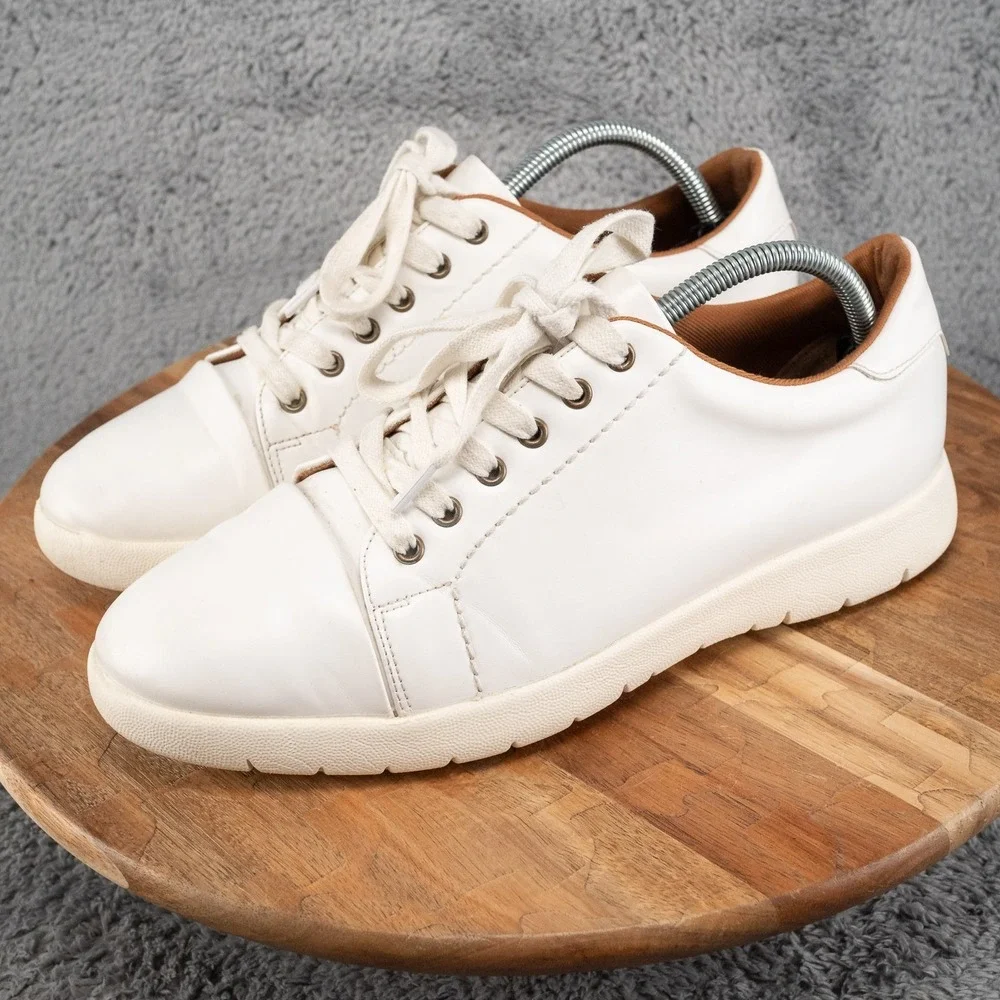 Stacy Adams Howell Mens Lace Up Casual Lifestyle Shoes Sneakers Size 9 M White